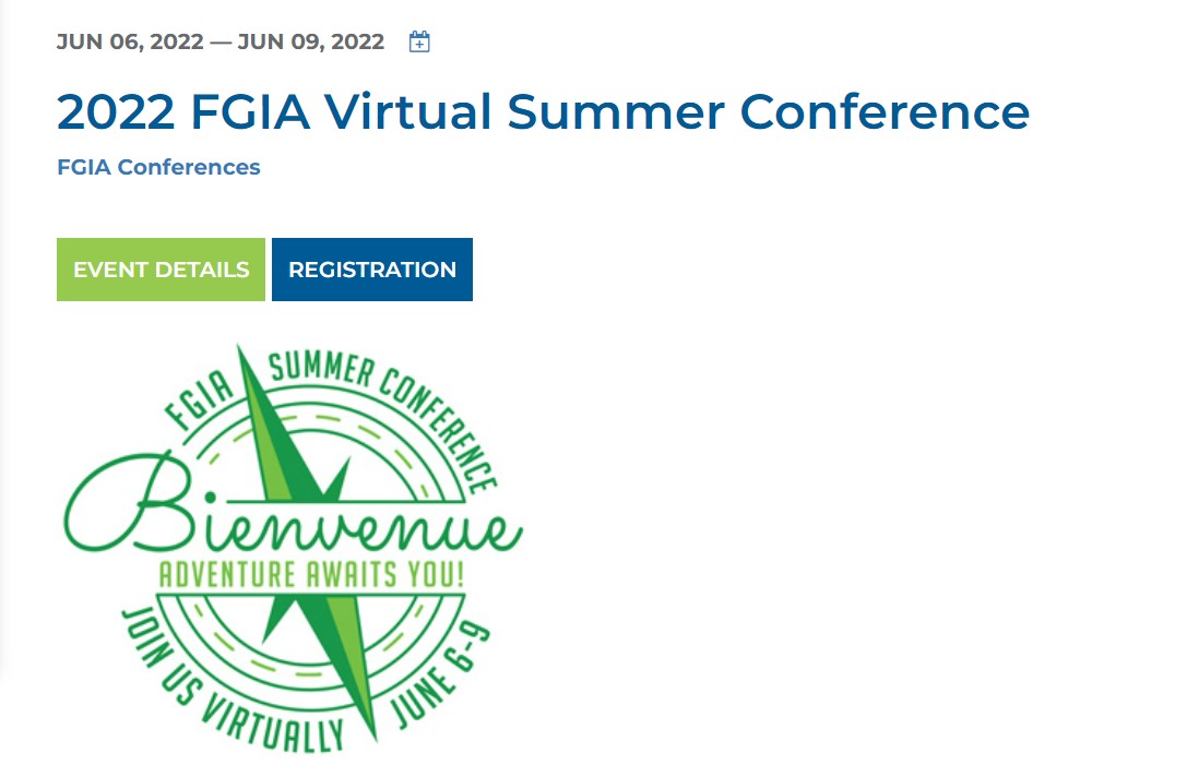 FGIA Summer Virtual Conference
