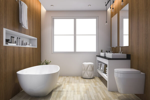 3d,Rendering,Luxury,Wood,Style,Bathroom,And,Toilet